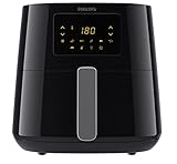 Philips Essential Airfryer XL - 6.2L, Fritteuse ohne Öl, Rapid Air Heißlufttechnologie, Touchscreen, NutriU App mit Rezepten (HD9270/90)