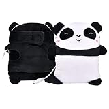 TianWlio Winter Panda Warme Handschuhe USB Handwärmer Nette USB Beheizte Handschuhe Halb tragbar Fingerlos 5V USB Beheizte Handwärmer Panda Wand Heizstrahler Bad (White, One Size)