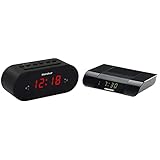 Karcher UR 1030 Uhrenradio (PLL-Radio, dimmbares Display, Dual-Alarm) schwarz, Standard & Grundig KSC 35 Uhrenradio (UKW-Tuner) mit Sleeptimer-Funktion schwarz