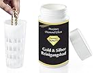 WENKO 3085610500 Diamond Clean Gold- & Silber Reinigungsbad - inklusive Tauchsieb, Schmuckreiniger, Chemie, 7 x 14 x 7 cm, Mehrfarbig