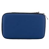 subtel® Tasche kompatibel mit Nintendo 3DS / 3DS XL/New 2DS XL/New 3DS XL Kunststoff Schutzhülle Tasche Flip Cover Case Etui dunkelblau