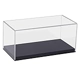 HMF 46801 Acryl Vitrine/Schaukasten für Modellautos, Figuren | 24 x 12 x 11 cm | Transparent