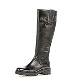 Gabor Damen Klassische Stiefel, Frauen Stiefel,Wechselfußbett,Moderate Mehrweite (G),langstiefel,Winterstiefel,schwarz (Micro),36 EU / 3.5 UK