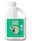 Silberkraft Flohmittel, Floh-Spray 2 L - Flohspray für Hund, Katze und andere Haustiere - Umgebungsspray - ideales Anti-Floh-Mittel gegen Flöhe, Zecken, Parasiten, Ungeziefer…