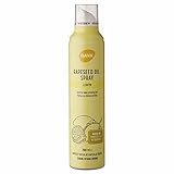 DAVA Yolli SPRAY aromatisiertes Pflanzenöl Rapsöl, Zitrone, 200 ML Sprühflasche Kochspray