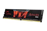 G.SKILL 16GB PC 2666 CL19 G.Skill KIT(2x8GB) 16GIS Aegis 4, F4-2666C19D-16GIS, schwarz