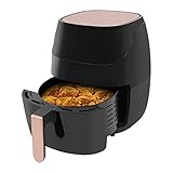 1500W Heißluftfritteuse 5L Elektrische Heissluftfritteuse Airfryer Fritteuse Ohne ÖL Einstellbare Temperatur 80-200℃ Friteuse Heissluft mit Digitalem LED-Touchscreen