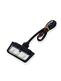 E Geprüft LED Kennzeichenbeleuchte Universal Motorrad - Quad Roller Auto KFZ ATV Wasserprüf IP67 Mini Schwarz Super Optik Kennzeichenbeleuchtung