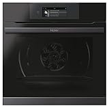 Haier I-TOUCH SERIE 4 HWO60SM5T9BHD Einbaubackofen/Nische 60 cm/Wi-Fi Funktion/Pyrolyse-Reinigung / 14 Funktionen, Schwarz