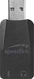 Speedlink VIGO USB Sound Card -Soundkarte mit Mikrofon- und Kopfhörereingang - USB, schwarz