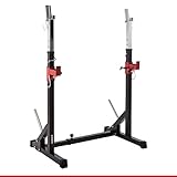 HAMMER Langhantelablage Core 2.0, platzsparende Trainingsstation, flexible Verstellung, 2 Hantelscheiben-Halterungen, Gewichtsbelastung 120 kg, 68 x 77 x 117 cm