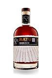 RATU Dark Rum - 5 Jahre im Bourbon Fass gereift - 0,7l - Column Still - Pot Still Rum - Vanille - Karamell - Teeblätter - Trocken - Rauchig - 40% - ohne Zusatzstoffe