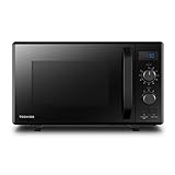 Toshiba MW2-AG23PF(BK) Mikrowelle / 3-in-1 Mikrowelle mit Grill & Kombi-Funktion / 23L / 900W / 1000W Grill/energiesparender ECO-Funktion/Drehteller mit Positionsspeicher/Schwarz