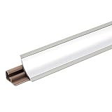 DQ-PP 3m WINKELLEISTE | Aluminium | 23 x 23mm | PVC | GRATIS Schrauben | Küchenleiste Arbeitsplatte Abschlussleiste Leiste Küche Küchenabschlussleiste Wandabschlussleiste Tischplattenleisten