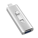 KOOTION 256GB USB Stick Typ C 3.1 OTG Memory Stick USB C Speicherstick 2-in-1 USB Dual Datenstick USB 3.1 256G bis zu 350 MB/s Flash Laufwerk Type C USB Flash Drive für Typ-C Handy Android/PC, Silber