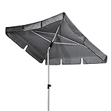 Doppler Active – Rechteckiger Sonnenschirm für Balkon und Terrasse – Knickbar – 180x120 cm – Anthrazit