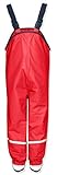 Playshoes Unisex Kinder Fleece-Trägerhose 408622, 8 - Rot, 116