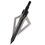 NIKA ARCHERY 12 Stück Pfeilspitzen 100 Körner Jagdspitzen für Carbonpfeile, Armbrüste, Aluminiumpfeile und Glasfaserpfeile Outdoor Bogenschießen Jagd