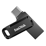 SanDisk Ultra Dual Drive Go USB Type-C 512 GB 2-in-1 Smartphone Speicher (150 MB/s, USB Type-C- und USB Type-A-Stecker, automatisches Backup, Mobiler Speicher), Schwarz