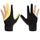 Voeecyttu 1 StüCk Billard DREI Finger Handschuhe Billard Queue Handschuhe Linke Handschuhe Billard ZubehöR für Damen und Herren