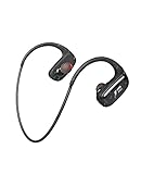 CYBORIS 16 GB eingebauter Speicher MP3-Player Bluetooth Headset Schwimmen Laufen Kopfhörer IPX7 Wasserdicht Sport Wireless Stereo Headset, Nackenbefestigung hinten montiert Dual Input Kopfhörer