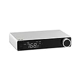 Topping E70 DAC Preamp Audio Decoder - ES9028PRO Bluetooth 5.1 LDAC Hi-Res XU316 32Bit/768kHz DSD512 BT/USB/Coax/Opt Inputs RCA/XLR HiFi Stereo Digital-to-Analog-Converter Silber