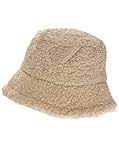 Zwillingsherz Teddy Bucket Hat - Fischerhut für Damen Herren Jungen und Mädchen Uni Unisex - Hochwertiger und Flauschiger Hut - perfekt geeignet für Frühling Sommer Herbst-beige