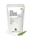 BIO PREMIUM ERBSEN-PROTEINPULVER–100% Erbsenprotein-Isolat, vegan, eiweiß-pulver, rein, glutenfrei, 500g