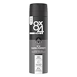 8X4 Men N°12 Dark Forest Deospray (150 ml), Herren Deodorant, maskulin-moderner Duft, Deo ohne Aluminium (ACH), Deospray für Männer mit 48h Schutz für jeden Hauttyp