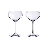 Villeroy und Boch Purismo Bar Sektschale, 2er-Set, 380 ml, Kristallglas, Klar