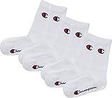 Champion Unisex Core 3PP Crew Füßlinge, Weiß, 39-42 (3er Pack)