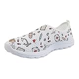 TOADDMOS Watercolor Sea Turtle Damen Tennisschuhe Slip On Athletic Walking Schuhe Leicht, Stethoskop, Pflege, 39 EU