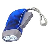 Hand Drücken Sie Taschenlampe Led Led Taschenlampe Wind Up Dynamo Manual Generator Kurbel Stromlampe Blau, Hand Drücken Sie Taschenlampe Led -hand Drücken Sie Taschenlampe Wind Up Torch Hand Drücken