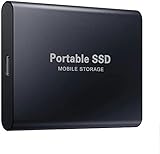 10 TB externe Festplatte Typ-C/USB 3.1 Externe Solid State Drive SSD 10 TB kompatibel mit Desktop/Laptop/Mac/Windows/Linux/Android (10 TB, Schwarz)