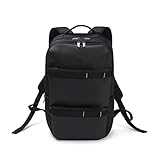 DICOTA Backpack MOVE City-Rucksack – eleganter Rucksack mit geschütztem Notebookfach, Stauraum für Notebooks mit 13-15.6 Zoll und einem Easy Lock System, schwarz