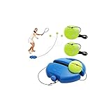 WOKICOR Tennis-Trainer Tennistrainer Set Trainer Baseboard Set mit 2 Rebound Ball, Selbststudium Übungs-Trainingswerkzeug Tennistrainingsausrüstung für Solotraining Erwachsener