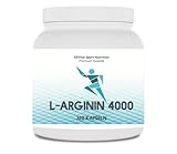 EXVital L-Arginin 4000 hochdosiert, 320 Kapseln in deutscher Premiumqualität, 2-3 Monatskur, semi-essentielle Aminosäuren 1er Pack (1x 403g)