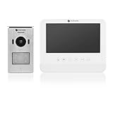 Smartwares DIC-22212 Video Türsprechanlage (für 1 Teilnehmer mit Aufzeichnungsfunktion, 720p HD, 7 Zoll (17,8 cm), LCD-Monitor, Schwenk/Neige-Kamera, Nachtsichtfunktion)