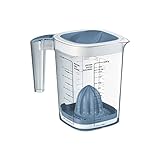 Rotho 1026006161 Loft Messbecher, Kunststoff (SAN) BPA-frei, blau/transparent, 1.5l