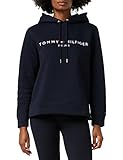 Tommy Hilfiger Damen Hoodie Heritage Hilfiger Hoodie LS mit Kapuze, Blau (Desert Sky), M