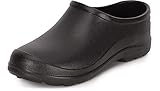 Ladeheid Damen und Herren leichte Eva Clogs Gartenclogs Gartenschuhe LADW001 (Schwarz, 42 EU)