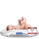 Grundig Babywaage digital Stillwaage Testsieger - Hochpräzise Baby Waage in 5 Gramm Schritten I baby scale Babywaagen Säuglingswaage Kinderwaage digital weight Wage (weiß)