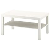 IKEA Lack Couchtisch Wohnzimmermöbel Design mit Ablageboden 90x55x45cm weiß