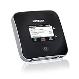 NETGEAR Mobiler WLAN Router mit SIM Karte | 4G LTE Router mobil | bis 2000 MBit/s Download-Speed | mobiler Hotspot für 20 Geräte | LTE Cat20 | für jede SIM-Karte freigeschaltet | Nighthawk MR2100