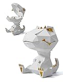 Amoy-Art Keksdose Vorratsdosen Figur Skulptur Dinosaurier Arts Tier Zuckerdose Statue Geschenk Weiß 18cm