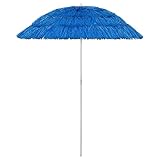 Yongdu Strandschirm, Sonnwnschirm, Sonnenschirm, Parasol, Ampelschirm, Blau 180 cm