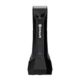 Intimrasierer Mann Elektrisch Bodygroom Herren, Nass/Trocken Körperrasierer Intimbereich IPX5 wasserdicht, USB Wiederaufladbarer Body Trimmer Intim Akku, Körperhaartrimmer mit LED-Leuchte