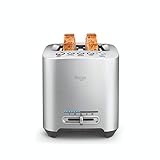 Sage Appliances The Smart Toast Motorisierter 2-Scheiben-Toaster, gebürsteter Edelstahl, BTA825UK