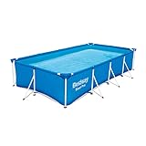 Bestway Steel Pro Frame Pool ohne Pumpe 400 x 211 x 81 cm , blau, eckig