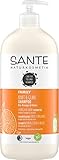 SANTE Naturkosmetik Kraft & Glanz Shampoo Bio-Orange & Kokos, 950ml Familiengröße mit Pumpspender, Fruchtiger Duft, Natürliche Haarpflege ohne Silikon & Parabene, Vegan